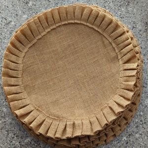 Pier One Imports - Set of 8 Jute Ruffled Placemats, NWOT